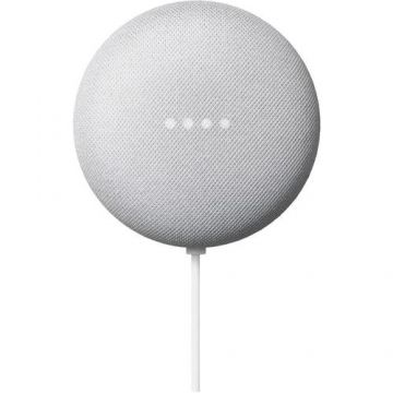 Boxa portabila Google Nest Mini 2, Bluetooth, Chromecast integrat, Wi-Fi (Alb)