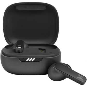 Casti True Wireless JBL Live Pro 2, True Wireless, Noise Cancelling, 6 Microfoane, Touch Control, IPX5 (Negru)