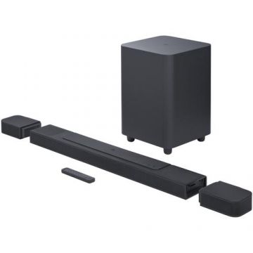 Soundbar JBL BAR 1000, 7.1.4, 880W, Dolby Atmos, Multibeam, DTS:X, Wi-Fi, Airplay, Negru