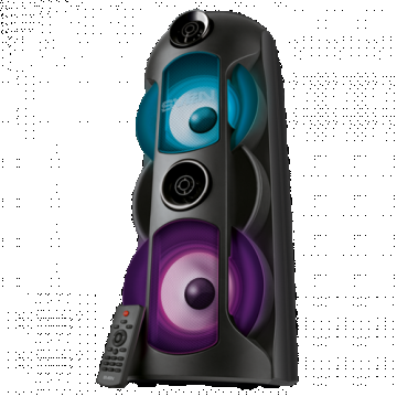 Boxa Portabila Stereo Sven, 80 W, Bluetooth, USB, 4400 mAh (Negru)