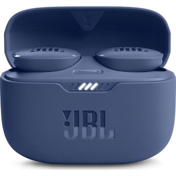 JBL Casti audio in-ear JBL Tune 130NC TWS, True Wireless, Bluetooth, Noise Cancelling, Pure Bass, IPX4, Albastru