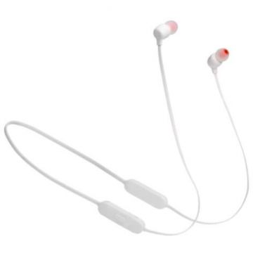 JBL Casti Wireless JBL Tune 125BT, Bluetooth 5.0, In ear, Pure Bass, Microfon (Alb)