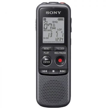 Sony Reportofon Sony ICD-PX240, 4GB, inregistrare MP3/192 kb/s de inalta calitate, 4 GB, putere de iesire