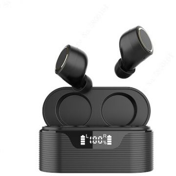 Lenovo Căști bluetooth STEREO LENOVO LP12, v5.0, TWS, microfon, rezistență la cădere + husă de încărcare, alb