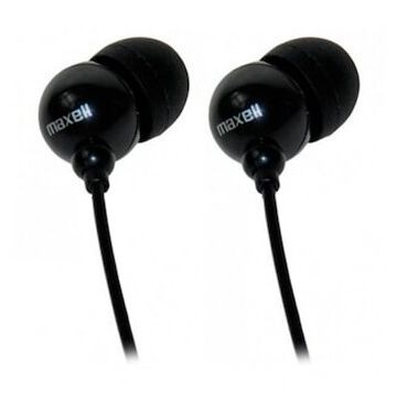 MAXELL Căști Maxell Plugz In-Ear cu microfon, negru, Sensibilitate: 95 dB Impedanta: 16 Ohm Frecventa de transmisie: 20Hz-20KHz