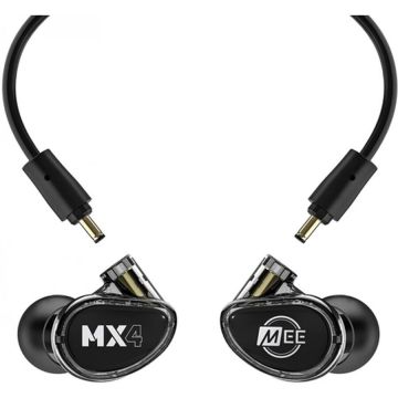 MEE AUDIO Căști hibride modulare MEE Audio MX4 Pro, fum/negru