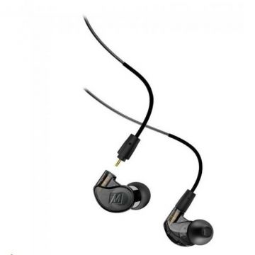 MEE AUDIO Căști profesionale MEE Audio M6 Pro MKII, fum/negru, Diametrul de antrenare: 10 mm - Gama de frecventa: 20 - 20000 Hz - Impedanta: 16 Ohm - Sensibilitate: 100 dB - Lungime cablu: 1,3 m - Protectie IPX5