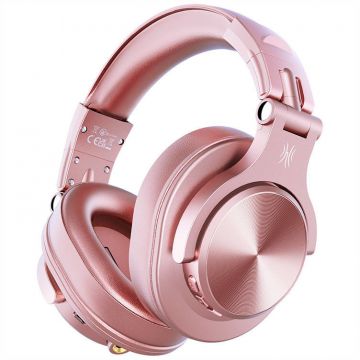 Casti Fusion A70, Bluetooth 5.2, Cablu audio 6.35 la 3.5 mm inclus, Autonomie 50 ore, Pink