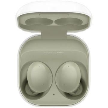 Casti Samsung Galaxy Buds 2, Active Noise Cancellation, sistem cu 3 microfoane, Green, Premium Sound by AKG Harman