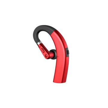 Casca Bluetooth Techstar® M11 Rosu, Ultra Usor, Comfortabil, Sunet HD, Noise Canceling, 10gr