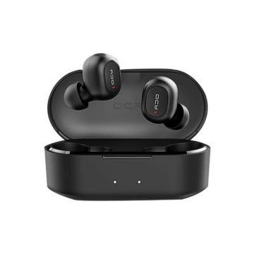 Casti Techstar® QCY T2C cu Bluetooth 5.0, In Ear, Handsfree, 800mAH, Waterproof, Extra Bass, Compatibile Android si iOS