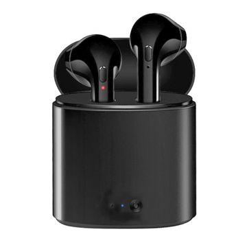 Resigilat Casti Audio Wireless cu Bluetooth i7S Negru Tip in-ear pentru IOS si Android