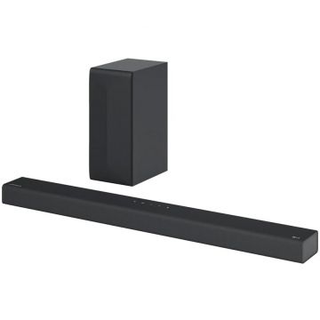 LG Soundbar LG S65Q, 3.1 , 420W, Subwoofer Wireless, HDMI, USB, Negru