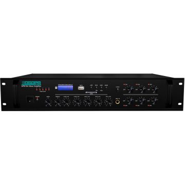 Amplificator cu Mixer MP610U 250W 6 Zone USB/SD/Tuner 4Mic si 3AUX 100V & 4-16Ohmi