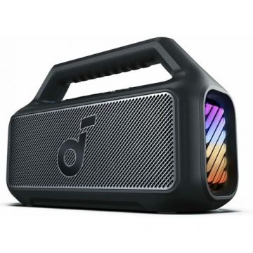 Boxa portabila Anker Soundcore Boom 2, 80W, Bluetooth, BassUp 2.0, Waterproof IPX7, Lumini RGB (Negru)