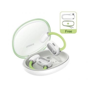 Casti Alergare Baseus Eli Sport 1 Open-Ear TWS, Bluetooth 5.3, Autonomie 30 ore (Verde)