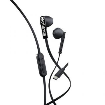 Casti audio In-Ear Urbanista San Francisco, 32 Ohm, microfon, cablu 1.2 m, USB-C, Negru