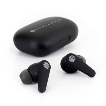 Casti True Wireless OUR PURE PLANET Signature EarPods OPP134, Bluetooth, In-ear, Microfon, Control tactil (Negru)