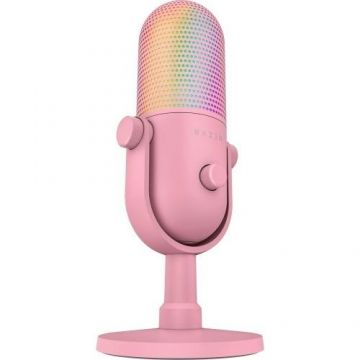 Microfon Razer Seiren V3 Chroma RGB, Cu fir (Roz)