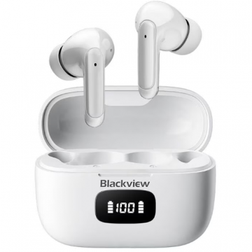 Casti Fara Fir AirBuds 8 Wireless Alb