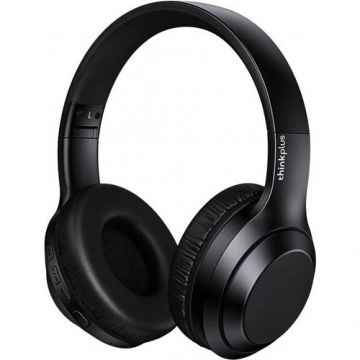 Casti Stereo Wireless Lenovo ThinkPlus TH10, Bluetooth, Microfon (Negru)