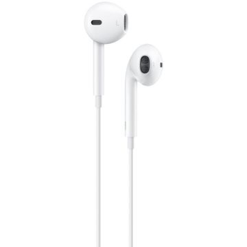 Apple Casti Stereo In-Ear Apple EarPods MWTY3ZM/A, Lightning, Control pe fir, Alb