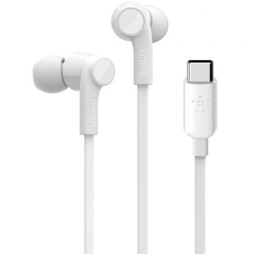 Belkin Belkin SOUNDFORM Earphones ROCKSTAR w USB-C - White