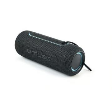 Boxa portabila Muse M-780 BT, 20 W, Bluetooth, Autonomie 10 ore, Handsfree, Stereo Pairing, Waterproof IPX5 (Negru)