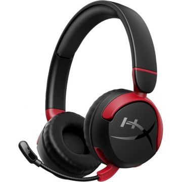 Casti Gaming HyperX Cloud Mini Wireless, Bluetooth, On-Ear, Stereo, Microfon, Multiplatforma (Negru)