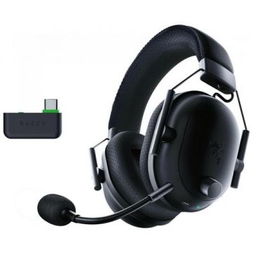 Casti Gaming Wireless Razer BlackShark V2 Pro Xbox, Bluetooth, Microfon, Izolare zgomot pasiva, Multiplatforma, Autonomie 70 ore (Negru)