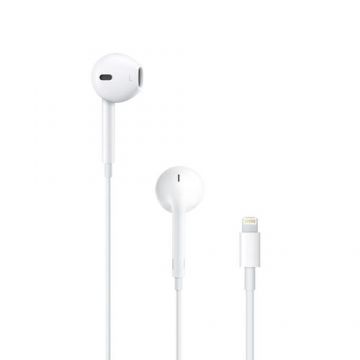 Casti Stereo In-Ear Apple EarPods MWTY3ZM/A, Lightning, Control pe fir (Alb)