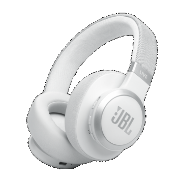 Casti Stereo Wireless On-Ear JBL Live 770NC, Bluetooth, ANC cu Smart Ambient, Microfon, Autonomie 65 ore (Alb)