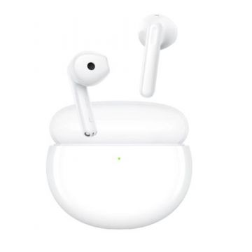 Casti True Wireless Oppo Enco Air3i, Bluetooth 5.3, In-Ear, Microfon, Autonomie 35 ore, Fast Pairing, Waterproof IPX4 (Alb)