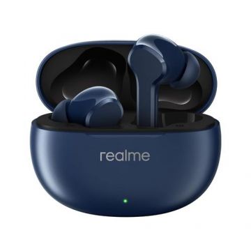 Casti True Wireless Realme T110, Bluetooth, AI ENC, Google Fast Pair, Control tactil, IPX5 (Albastru)