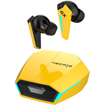 Casti Wireless Gaming HECATE GX07 TWS ANC Galben/Negru