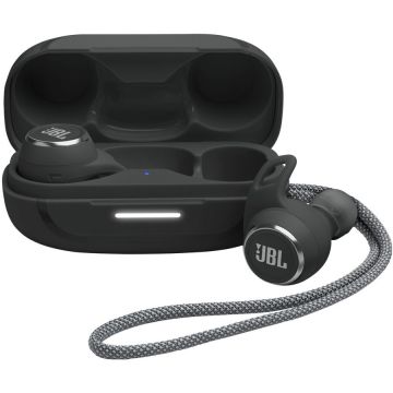 JBL Casti audio in-ear JBL Reflect Aero TWS, True wireless, Bluetooth, Noise cancelling, 6 microfoane, IP68, Negru