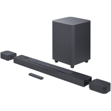 JBL Soundbar JBL BAR 800, 5.1.2, Sateliti detasabili, 720W, Dolby Atmos, Wi-Fi, Airplay, HDMI eArc, Negru