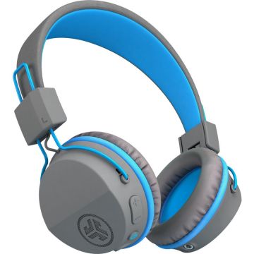 JLab Casti on-ear JLAB JBuddies Studio Kids Wireless, Bluetooth, pentru copii, Graphit / Albastru