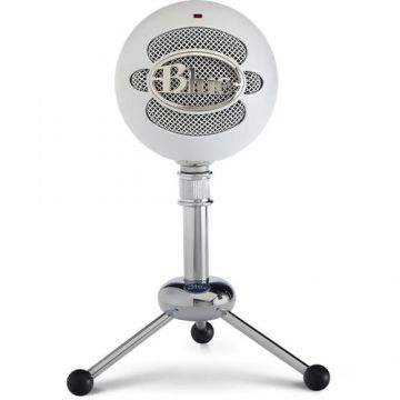 Microfon Blue Snowball USB Profesional, PC & Mac, Gaming, Podcast, Streaming, Recording (Alb)