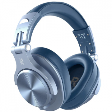 ONEODIO Casti OneOdio Fusion A70, Over-Ear, utilizare profesionala, multimedia, DJ, conectare prin Bluetooth 5.2 | Jack 3.5 mm | Jack 6.35 mm, impedanta 32 Ohm, acumulator 650mAh, difuzor 40mm, sky blue, Fusion A70 Sky Blue (timbru verde 0.8 lei) -