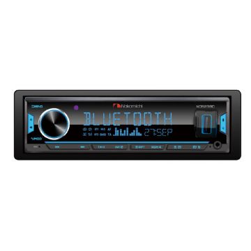 Receiver Nakamichi 1DIN cu USB si bluetooth DSP Multi-Color 4X50W max 3 preuout 2V App contro(Android, IOS)