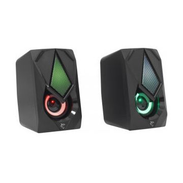 Set Boxe PC 2.0 GSP-619 BEAT RGB 2 x 3W Negru