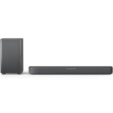 Soundbar Philips TAB5309/10 2.1, 240W, Subwoofer Wireless, Dolby Digital PLUS, HDMI ARC (Negru)