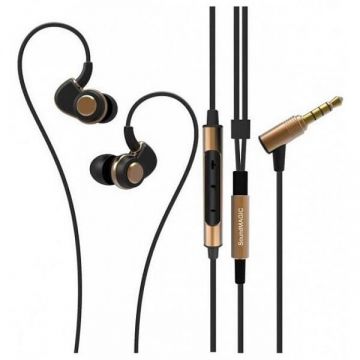 SOUNDMAGIC Casti SoundMAGIC PL30+C In-Ear, negru-auriu