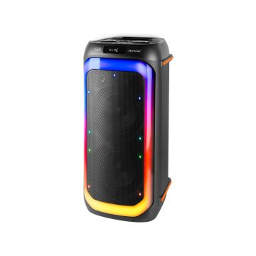 boxa portabila bluetooth xf 780 kb, 110w, tws, lumini rgb, telecomanda, trevi