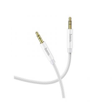 Cablu audio, Hoco, Jack-jack (3.5 mm), 1 m, Argintiu