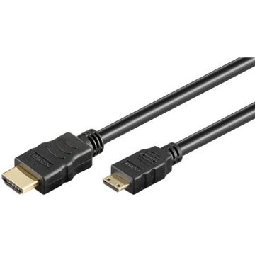 cablu hdmi a tata - mini hdmi c tata functie ethernet 5m goobay