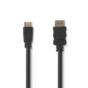 cablu hdmi cu ethernet hdmi tata - mini hdmi tata 3m negru nedis