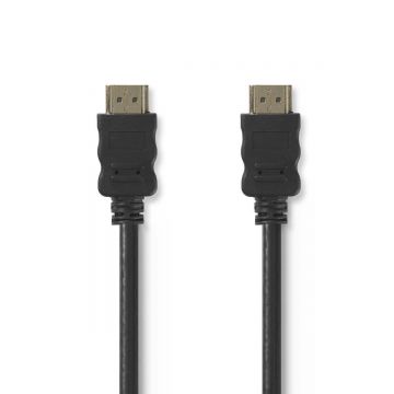 cablu hdmi cu ethernet nedis 15+1p tata la hdmi 15+1p tata aurit 10m