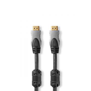 cablu hdmi nedis, ethernet, 15m, antracit